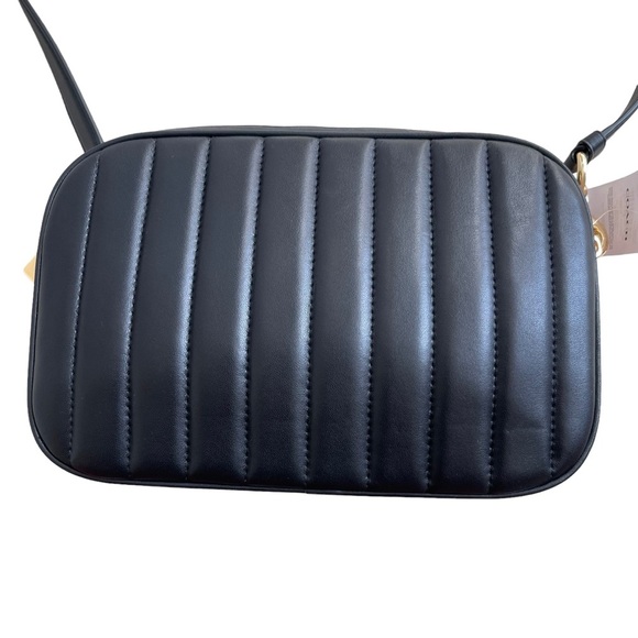 Coach Jes Crossbody Bag with Puffy Linear Quilting C1569 Black Gold Hardware - Picture 8 of 15